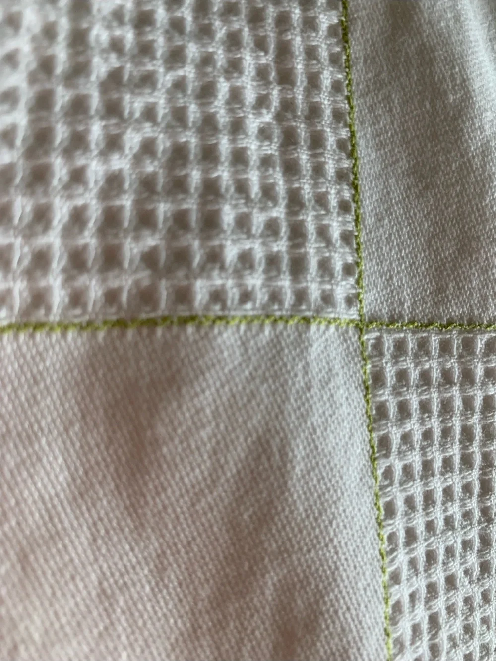 Sak’s 5th Ave Ann de Soléne 100%Cotton Duvet Checkerboard WaffleWeave Full/Queen
